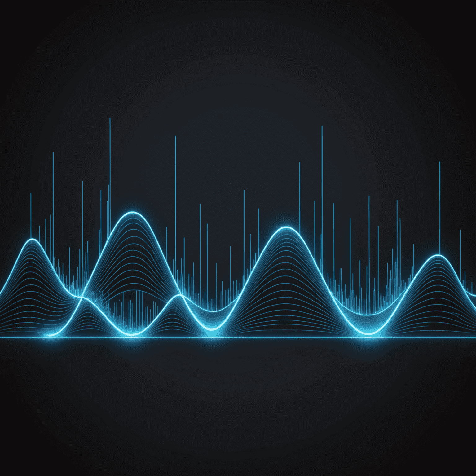 vol_audivity logo - A futuristic audio wave design with neon blue text
